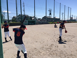 野球部練習＆BBQそして勝利！