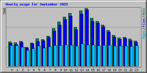 Hourly usage for September 2022